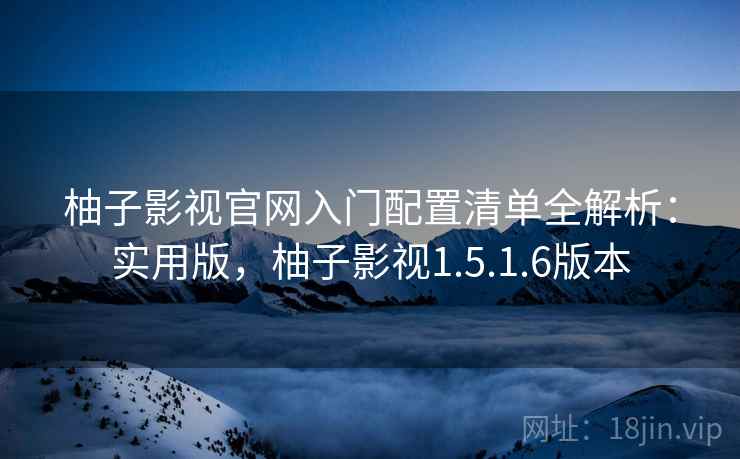 柚子影视官网入门配置清单全解析：实用版，柚子影视1.5.1.6版本
