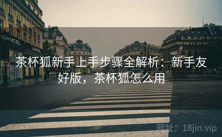 茶杯狐新手上手步骤全解析：新手友好版，茶杯狐怎么用
