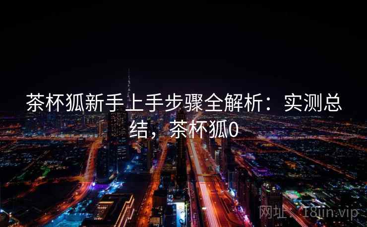 茶杯狐新手上手步骤全解析：实测总结，茶杯狐0